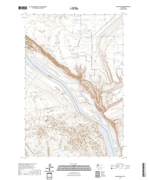 USGS Topographic Map – Savage Island