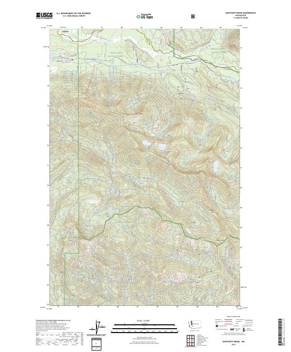 USGS Topographic Map – Sawtooth Ridge