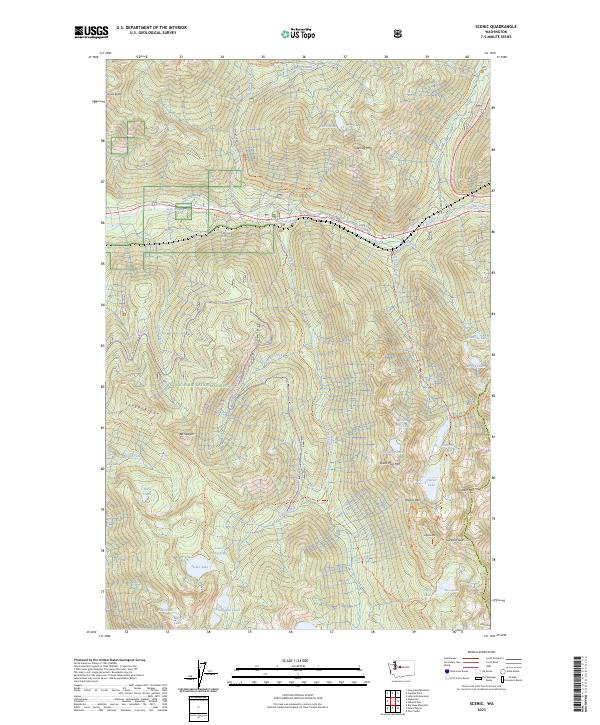 USGS Topographic Map – Scenic