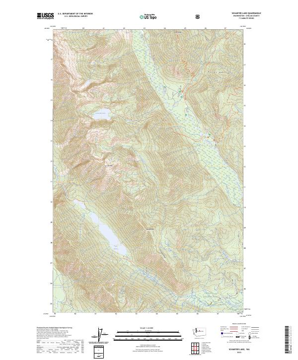 USGS Topographic Map – Schaefer Lake