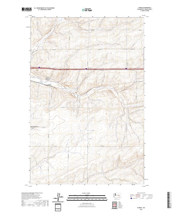USGS Topographic Map – Schrag