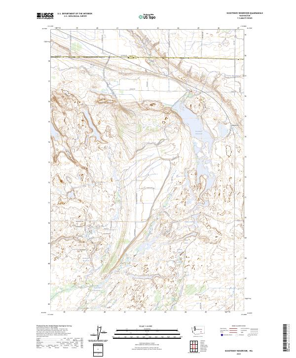 USGS Topographic Map – Scooteney Reservoir