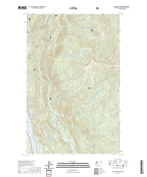 USGS Topographic Map – Scotchman Lake
