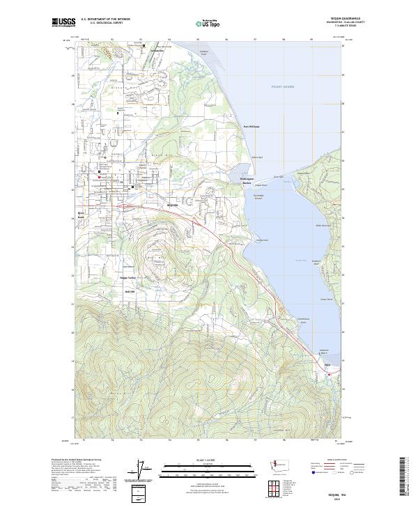 USGS Topographic Map – Sequim