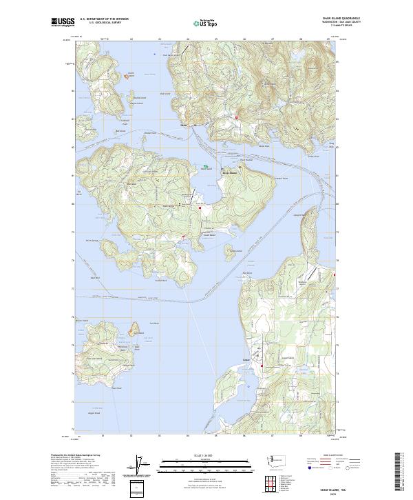 USGS Topographic Map – Shaw Island