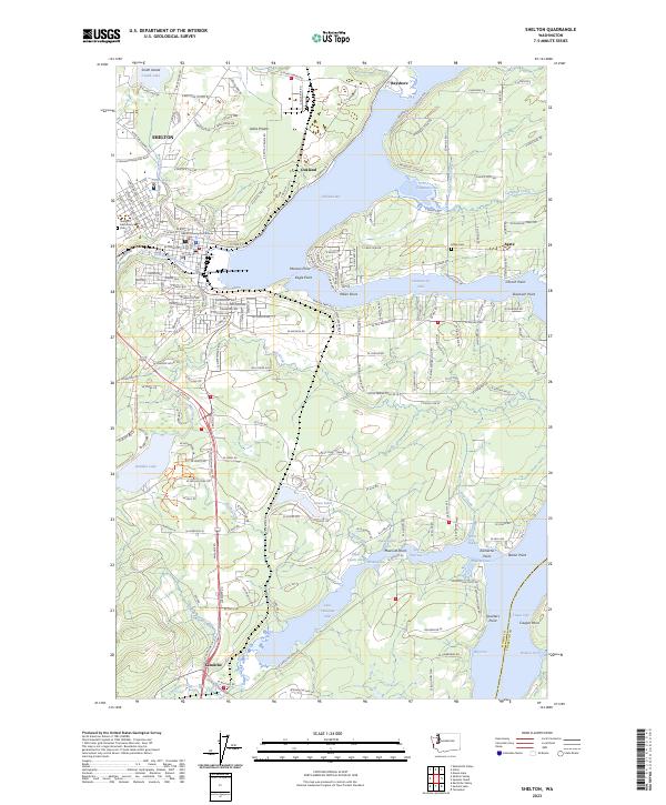 USGS Topographic Map – Shelton