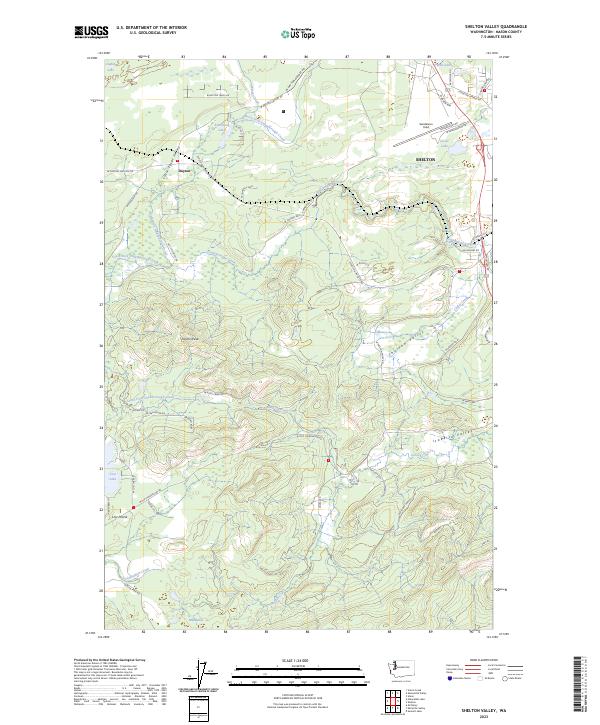 USGS Topographic Map – Shelton Valley