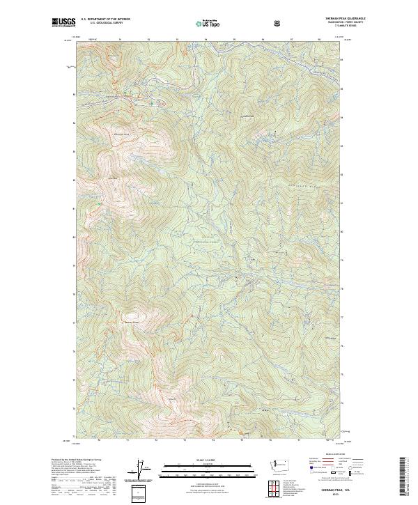 USGS Topographic Map – Sherman Peak