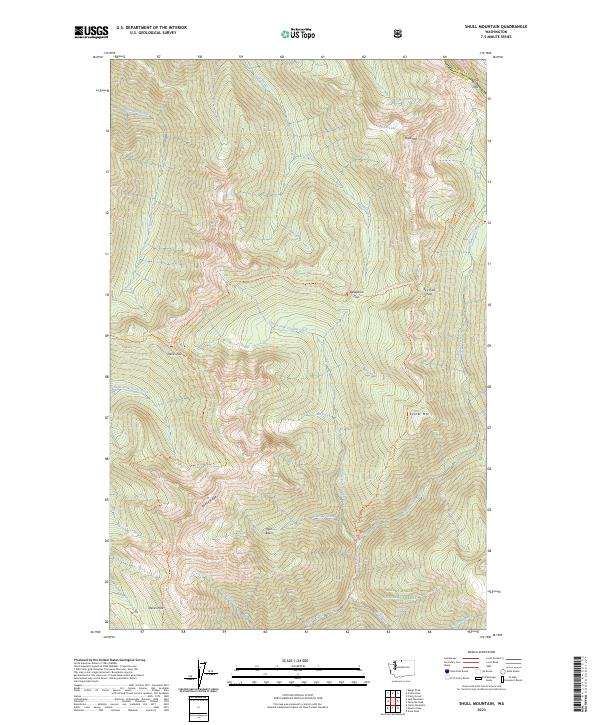 USGS Topographic Map – Shull Mountain