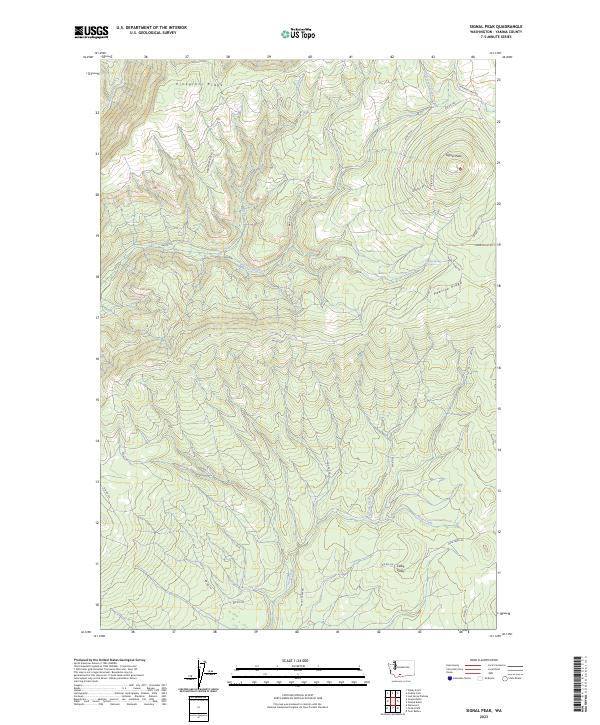 USGS Topographic Map – Signal Peak