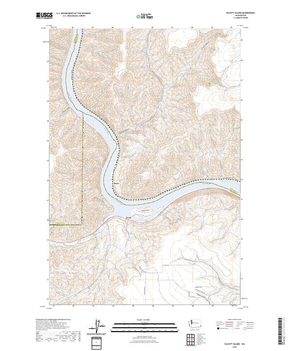 USGS Topographic Map – Silcott Island