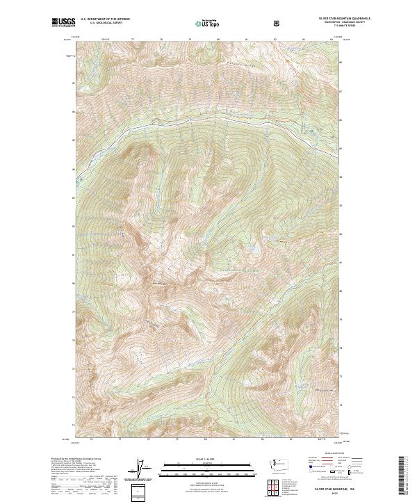 USGS Topographic Map – Silver Star Mountain