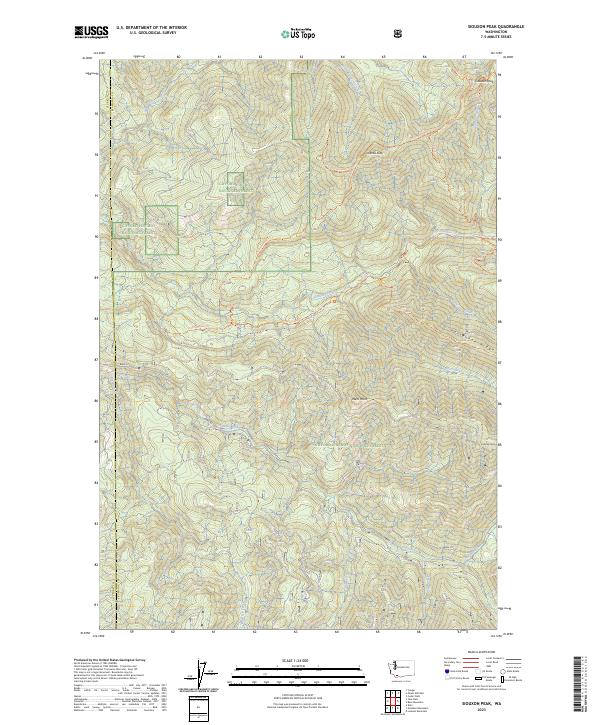 USGS Topographic Map – Siouxon Peak