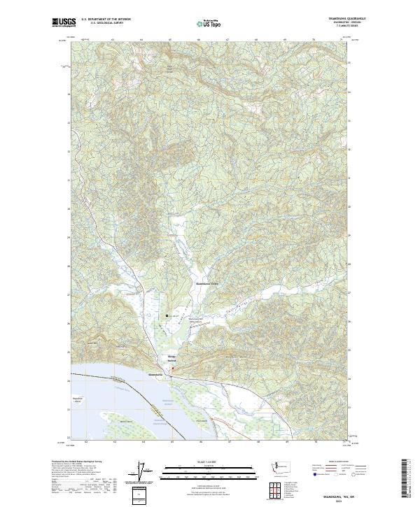 USGS Topographic Map – Skamokawa