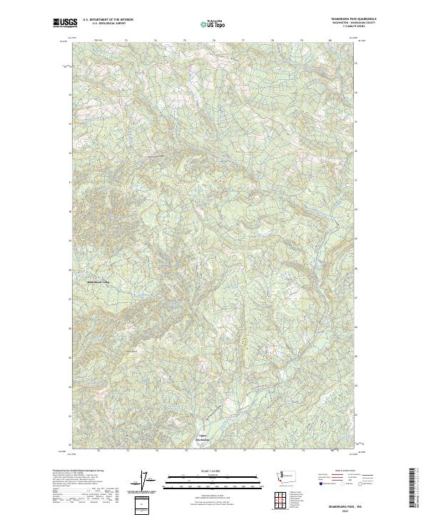 USGS Topographic Map – Skamokawa Pass
