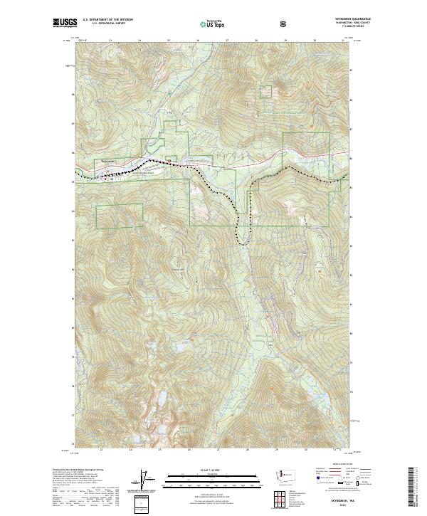 USGS Topographic Map – Skykomish