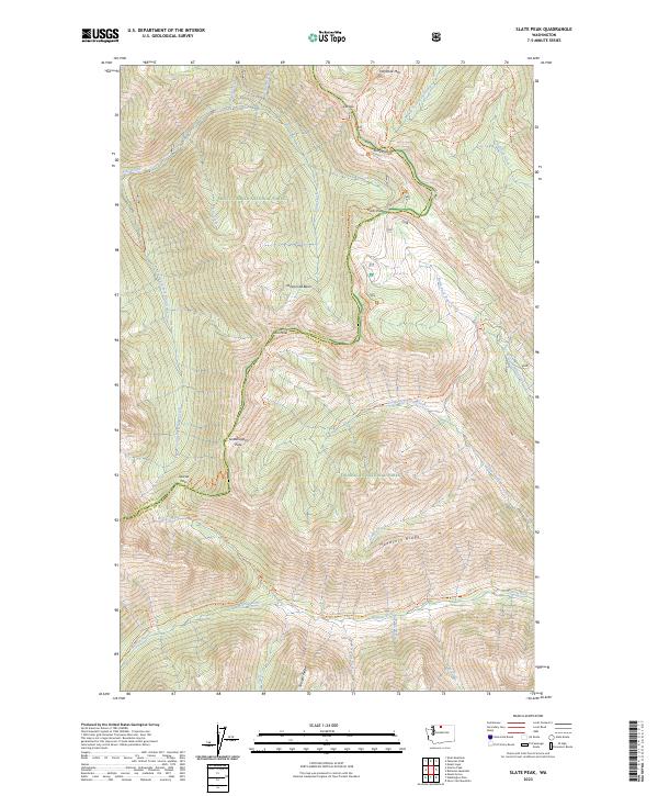 USGS Topographic Map – Slate Peak