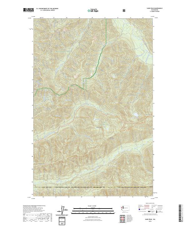 USGS Topographic Map – Slide Peak