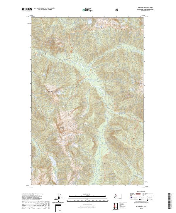 USGS Topographic Map – Sloan Peak
