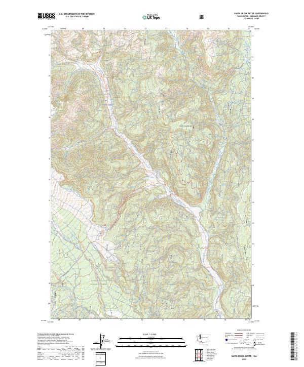USGS Topographic Map – Smith Creek Butte