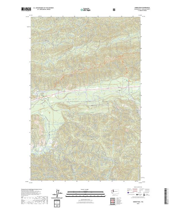 USGS Topographic Map – Snider Peak