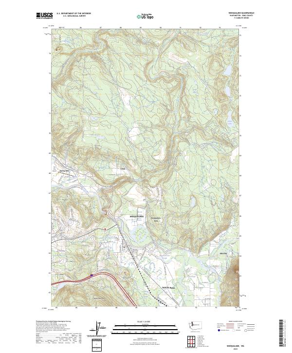 USGS Topographic Map – Snoqualmie
