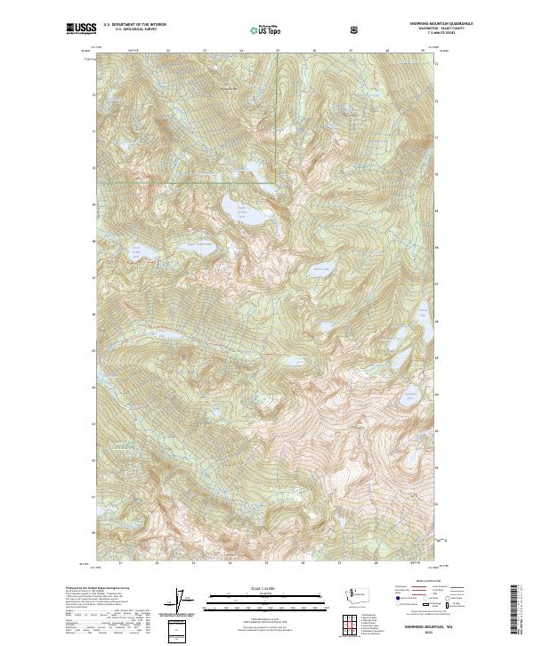 USGS Topographic Map – Snowking Mountain