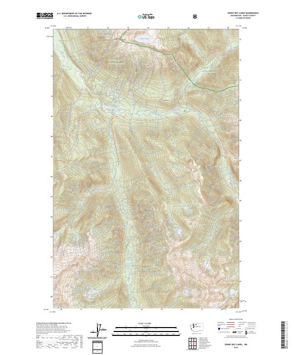 USGS Topographic Map – Sonny Boy Lakes