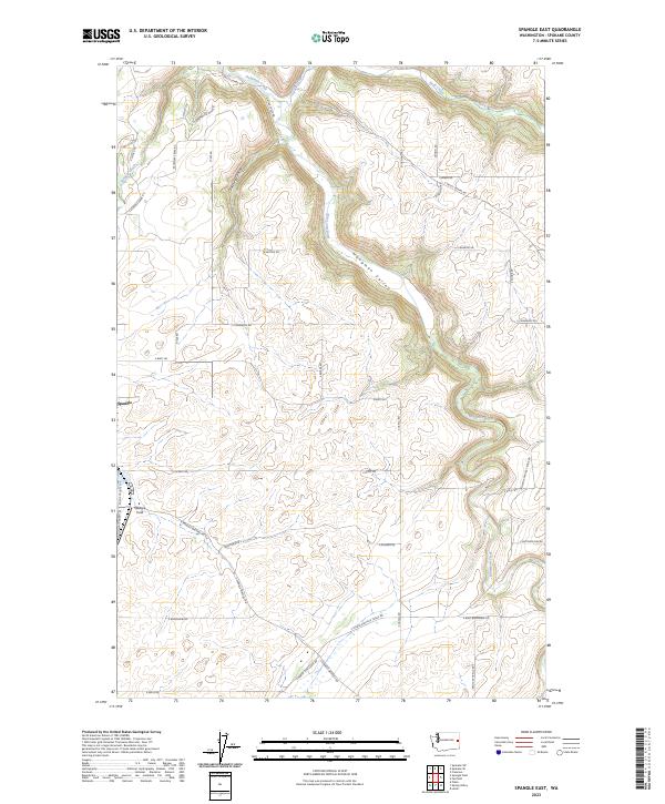 USGS Topographic Map – Spangle East