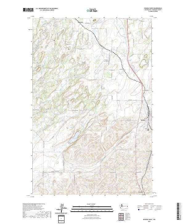 USGS Topographic Map – Spangle West