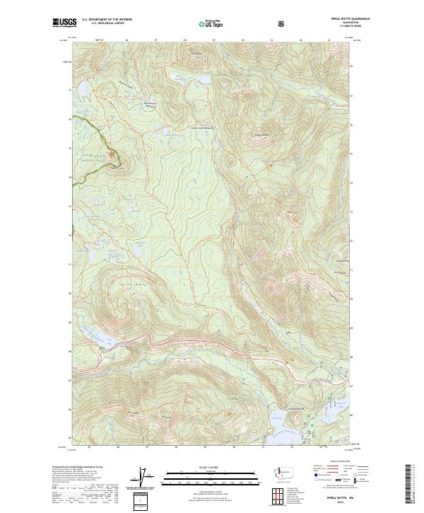 USGS Topographic Map – Spiral Butte