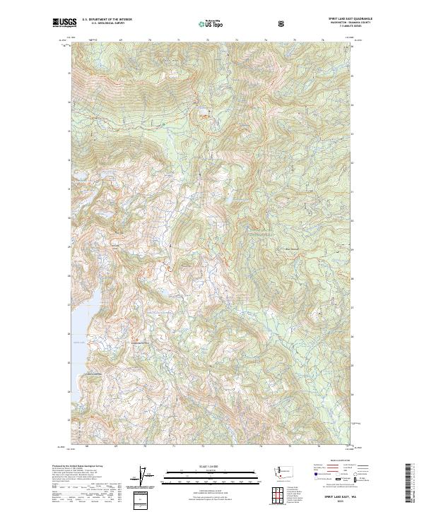 USGS Topographic Map – Spirit Lake East