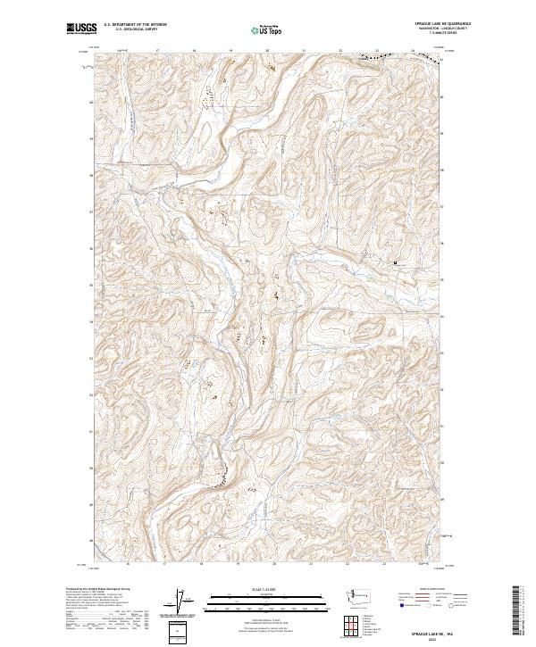 USGS Topographic Map – Sprague Lake NE