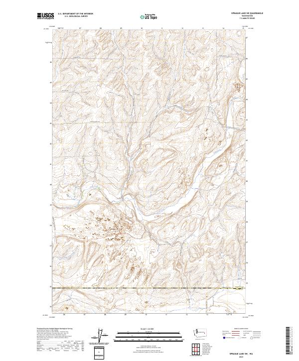 2023 Map of Sprague Lake SW, 2023 Print
