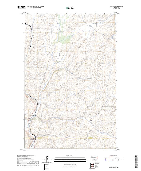 USGS Topographic Map – Spring Valley