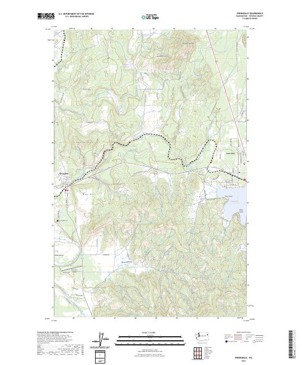 USGS Topographic Map – Springdale