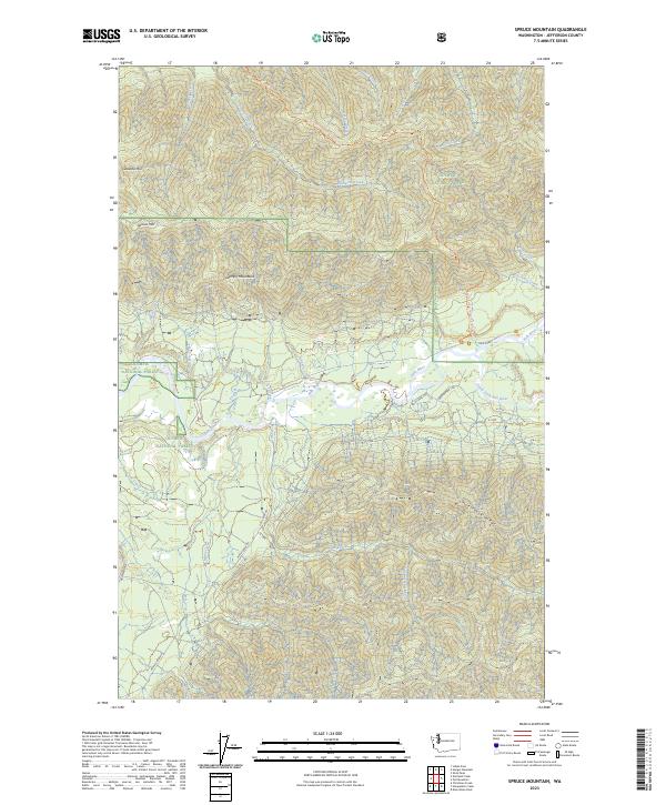 USGS Topographic Map – Spruce Mountain