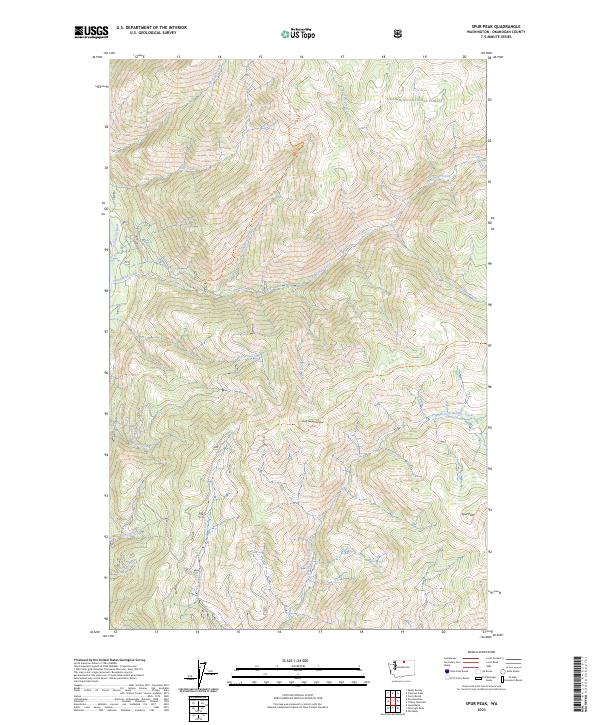 USGS Topographic Map – Spur Peak