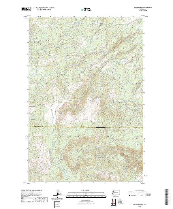USGS Topographic Map – Stagman Butte