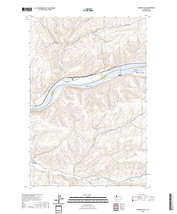 USGS Topographic Map – Starbuck East