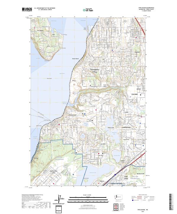 USGS Topographic Map – Steilacoom