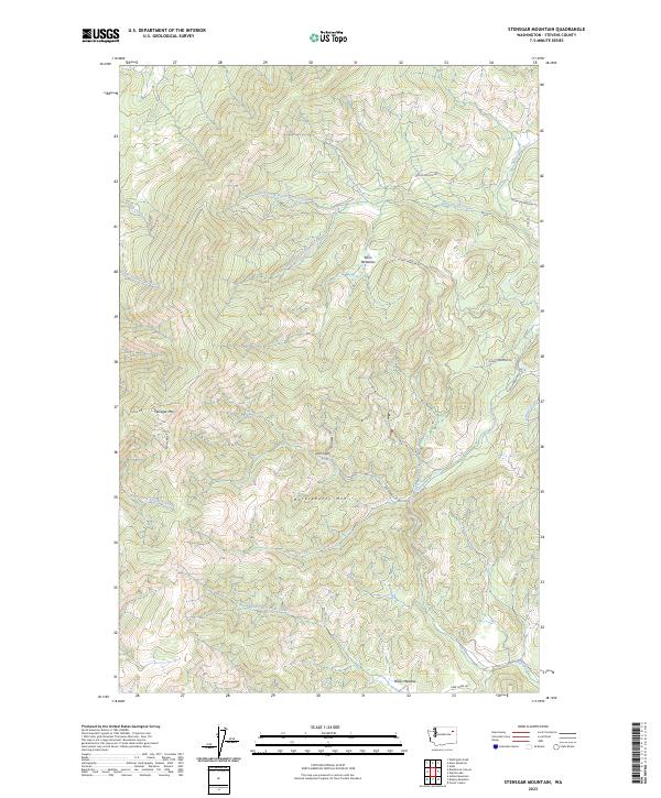 USGS Topographic Map – Stensgar Mountain