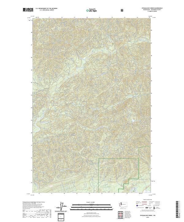 USGS Topographic Map – Stequaleho Creek