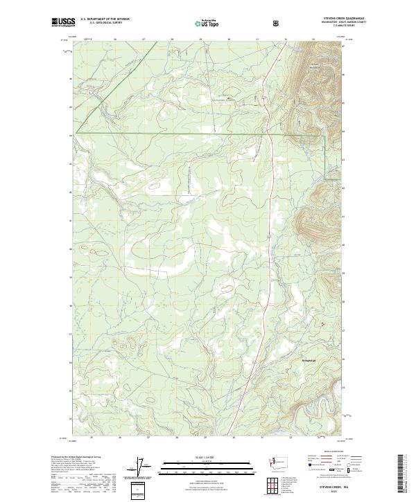 USGS Topographic Map – Stevens Creek
