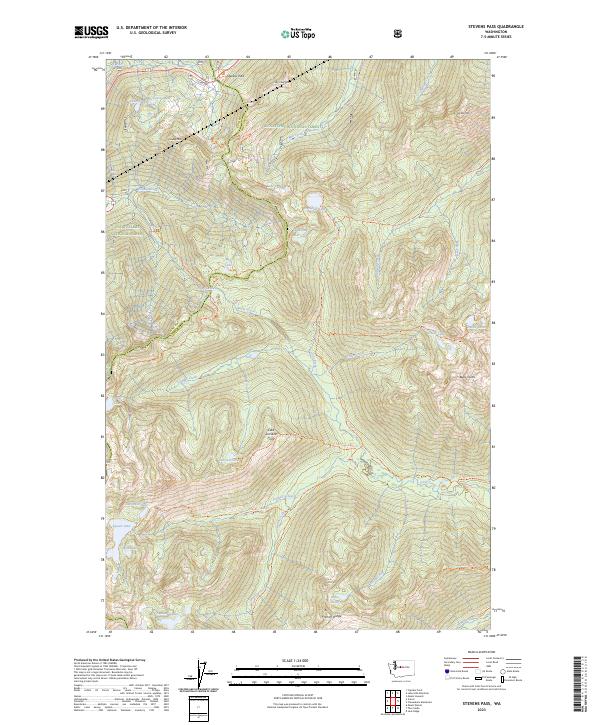 USGS Topographic Map – Stevens Pass