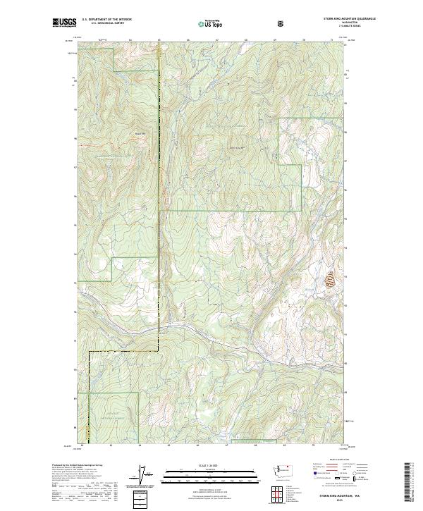 USGS Topographic Map – Storm King Mountain