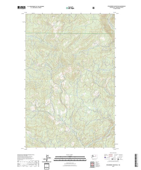 USGS Topographic Map – Strawberry Mountain
