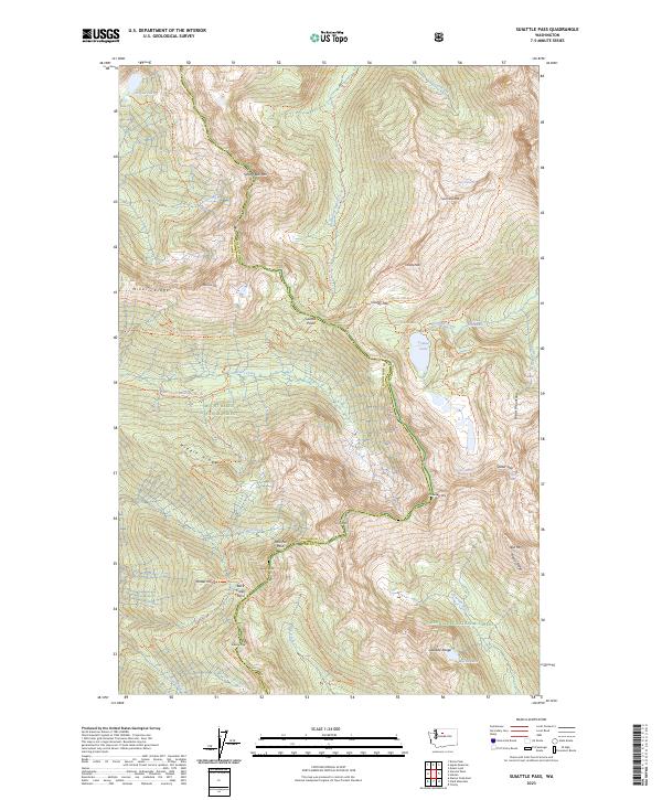 USGS Topographic Map – Suiattle Pass