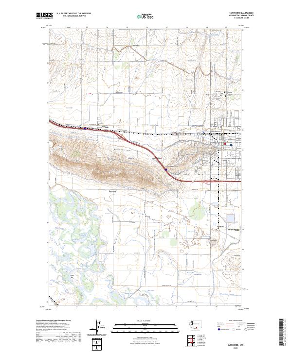 USGS Topographic Map – Sunnyside