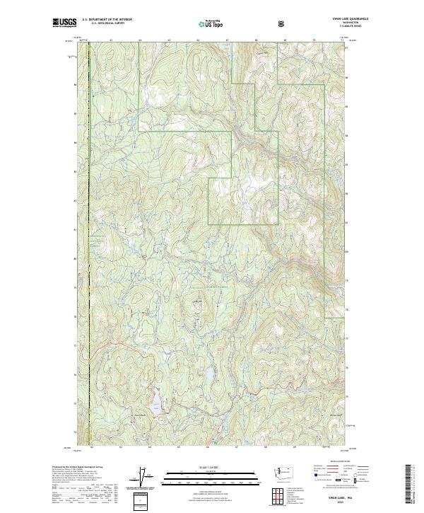 USGS Topographic Map – Swan Lake